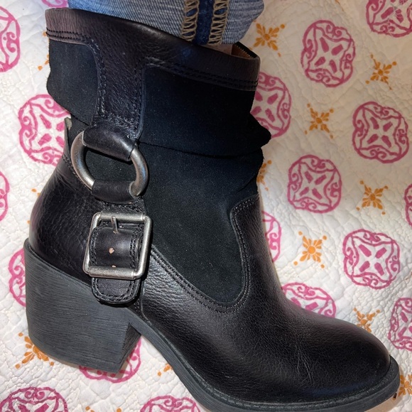 Lucky Brand leather & sude belted boots 8.5​ - Picture 12 of 14